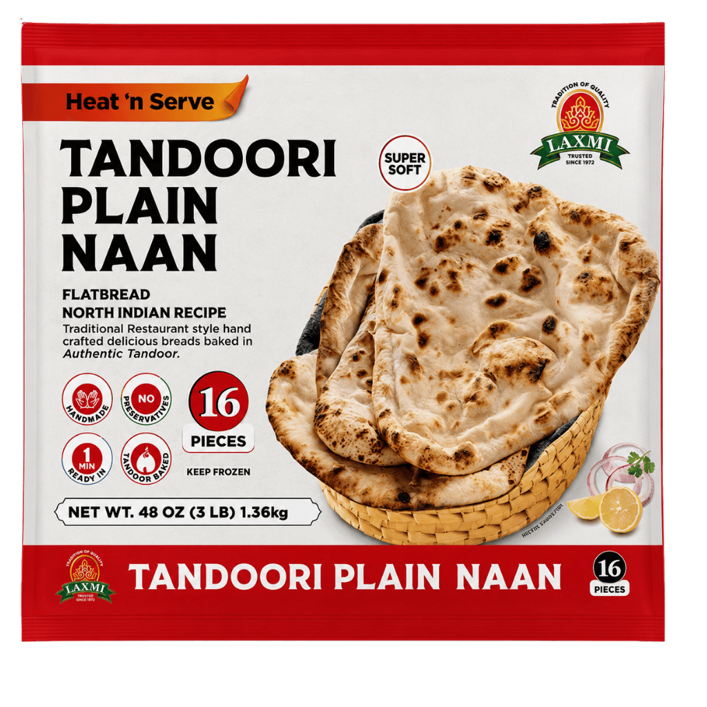 Laxmi Tandoori Plain Naan 16 Pcs buy online USA - 1